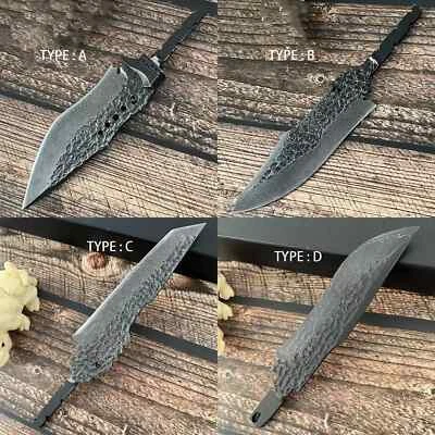 Forged Damascus Steel Billet Blade Blank Making Outdoor Knife EDC Diy Material - Image 1 of 4
