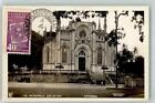 39832057 - Petropolis Briefmarke Bildseite Kirche Auto Brasilien 1943