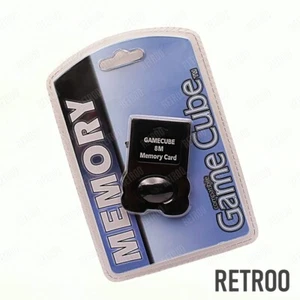 8M Generic Memory Card for Nintendo GameCube 8MB 123 Blocks/Slots Black New - Picture 1 of 2