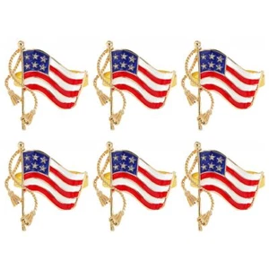 6 Pcs Patriotic Napkin Rings 4th of July Independence Day Dining Table Decor - Picture 1 of 8