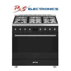 Smeg 900mm Classic Freestanding Pyrolytic Cooker - Matte Black_CSP9GMMBA2 - Picture 1 of 5