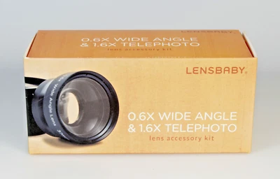 Kit de accesorios de teleobjetivo Lensbaby 0,6X gran angular y 1,6X - roscas de 37 mm Foto 1 de 3