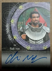 Stargate SG-1 Autograph Card - A35 Obi Ndefo (Rak'nor) - Picture 1 of 2