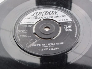 RITCHIE VALENS ORIGINAL 1958 U.K. LONDON 45 THATS MY LITTLE SUZIE - Picture 1 of 6