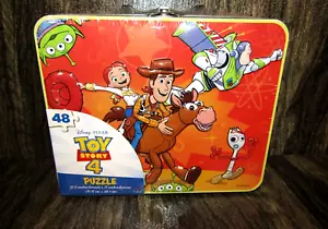 Disney Pixar Toy Story 4 portabevande di latta con puzzle 48 pezzi sigillato - Foto 1 di 10