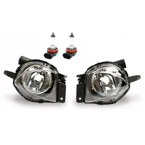 Pair Front Fog Light Lamps With Bulbs For BMW E90 3-Serise 2006-2008 T11 - Picture 1 of 10