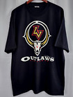 Vintage LAS VEGAS OUTLAWS XFL T Shirt 2000 Football league XL