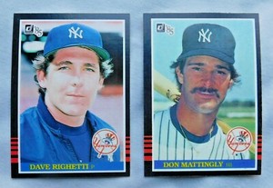 1985 Donruss New York Yankees Baseball Card Pick one