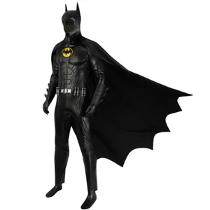 Cool The Flash Batman Michael Keaton Cosplay Costume Hero Battle Suits Outfit UK - Picture 1 of 28