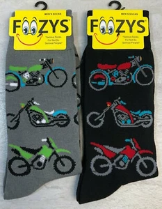 Motorrad Sportwagen Geschwindigkeit Windgefahr Yamaha Honda 2 Paar Foozy Herrensocken - Bild 1 von 3