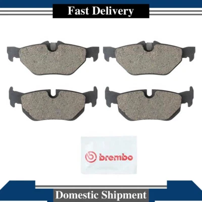 Fits 2008 2009 2010 2011 2012 2013 BMW 128i Brembo Disc Brake Pads Set Rear - Image 1 of 3