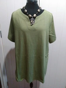 Virtuelle olive organic cotton blouse Size XXS Brand new with tags RRP $59.95 - Picture 1 of 5