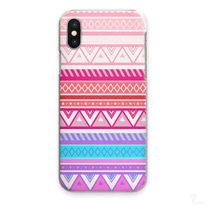 CUSTODIA TELEFONO STAMPA AZTEC MOTIVO MULTICOLORE COVER RIGIDA PER APPLE SAMSUNG HUAWEI... - Foto 1 di 5