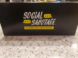 Social Sabotage Awkward Party Game by BuzzFeed Ages 17 & Up Great shape - Picture 1 of 3