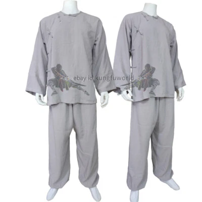 KUNGFUWORLD Old Style Kung fu Tai Chi Suit Martial arts Wing Chun Uniform 25 Colors Linen