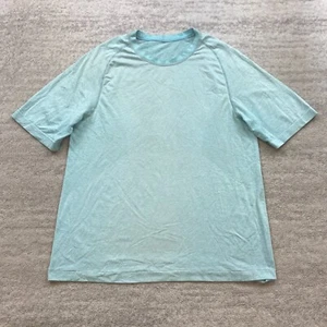 Lululemon Metal Vent Shirt Large Blue Green Outdoor Athleisure Yoga Performance - Picture 1 of 9