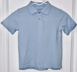 George Boy’s Polo Shirt Size S (6-7) Blue Collared Button Up Short Sleeve Top - Picture 1 of 10