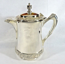 Antique 1800’s  Silverplate Insulated Water-Beverage Pitcher Heavy