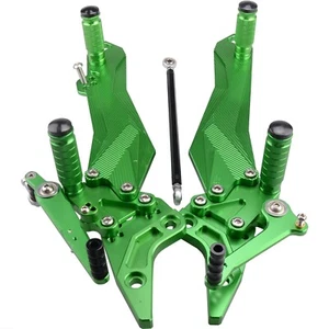Green CNC Rearset Foot pegs Rear set For Kawasaki Z800 ZR800 2013-2016 - Bild 1 von 4