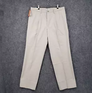 NEW Dockers Pants Mens 36x31 Beige Signature Khaki Classic Fit Pleated Stretch - Picture 1 of 21