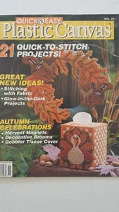 Quick & Easy Plastic Canvas Magazine October November 1992 Number 20 - Picture 1 of 2