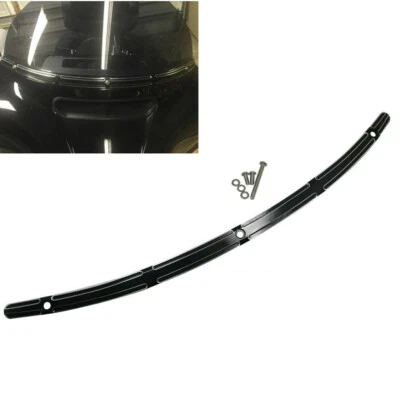 Black Fairing Windshield Trim For Harley Electra Street Glide FLHTK FLHTCU FLHX - Image 1 of 4