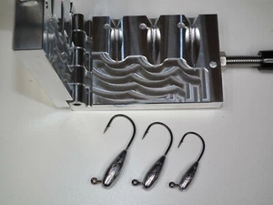 Freshwater Tube jig mold 1/2,3/4,1oz 32786 No Rattle CNC Small Mouth Bass - Picture 1 of 5
