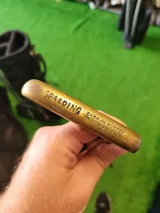 ⛳️VINTAGE 1950'S SPALDING CASH-IN BRASS PUTTER 35" ORIGINAL LEATHER GRIP⛳️ - Picture 1 of 5