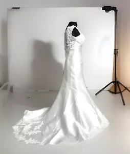 New White Rose Bridal D90137 Wedding Dress In Ivory Size 12 - Picture 1 of 11