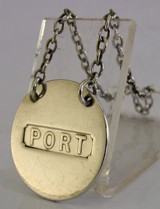 SAMPSON MORDAN STERLINGSILBER PORT DEKANTER FLASCHE ETIKETT 1924 BARWARE - Bild 1 von 7