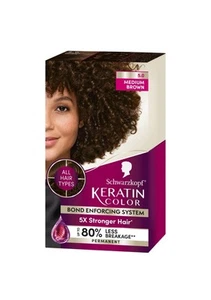 5.0 Schwarzkopf Keratin color permanent hair color cream, medium brown - Picture 1 of 3