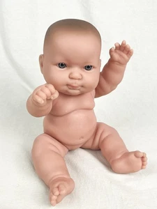 Berenguer Vinyl Newborn Doll Baby Girl/Boy Realistic Lifelike 12 Inch Gray Eyes - Picture 1 of 11