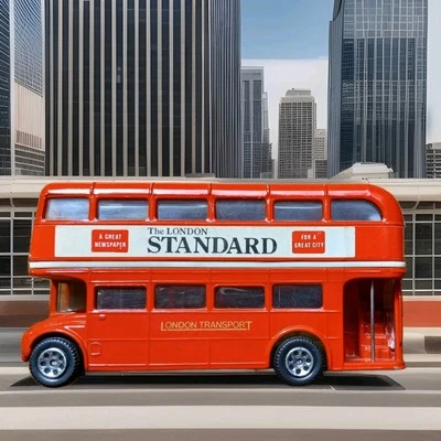 Ruta de autobús estándar de dos pisos Corgi 469A London Transport London 1980 vintage Foto 1 de 4