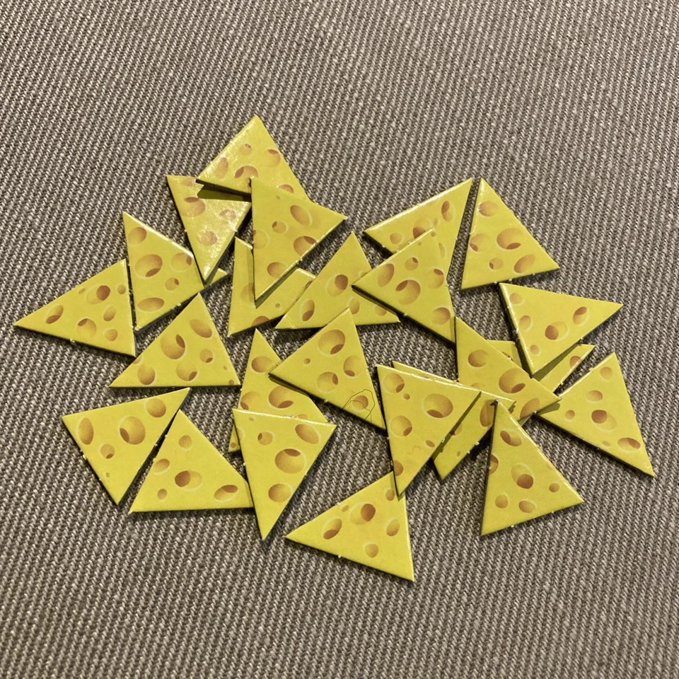 Mouse Trap Board Game Cheese Wedges Lot of 25 Replacement Part Pieces FREE SHIP - Image 1 of 1