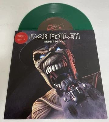 IRON MAIDEN ~WILDEST DREAMS/PASS THE JAM ~GREEN VINYL LIMITED EDITION 2003 EU~7” - Image 1 of 4