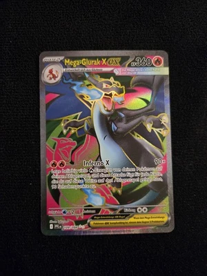 Mega-Glurak x Ex 109/094 Fatale Flammen Pokemon Karte | Deutsch | NM - Bild 1 von 4