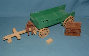 VINTAGE ROY ROGERS MANDRINO CARRO - IDEALE - ANNI '50 - USATO - INCOMPLETO - Foto 1 di 11