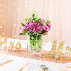 Portacandele in vetro per candele a colonna - grandi vasi in vetro per decorazione tavola - Foto 1 di 7