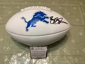Barry Sanders Autograph Lions Logo Football w/ *Schwartz COA* Signed - Picture 1 of 6