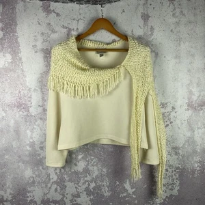 T-shirt vintage Joseph Ribkoff Y2K donna manica lunga lusso taglia 14 - Foto 1 di 6