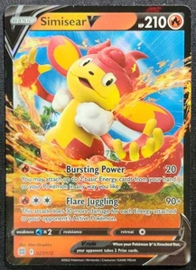 Brilliant Stars Simisear V 027/172 Pokemon TCG Holo Ultra Rare NM - Picture 1 of 2