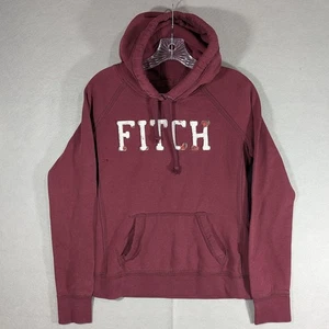 Abercrombie & Fitch Felpa con Cappuccio Donna Media Marrone Pullover Logo Felpa Y2K - Foto 1 di 9