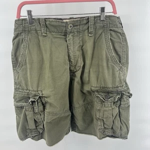 American Eagle Men's Size 34 Shorts Longboard Cargo Solid Green Y2K - Picture 1 of 5