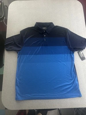 Polo de golf Ben Hogan azul absorbente de humedad talla XL ¡NUEVO! Foto 1 de 4