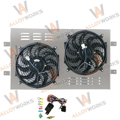 Ventilador eléctrico de cubierta de aluminio para camión Chevy C1500 C2500 C3500 1988-1999 Foto 1 de 4