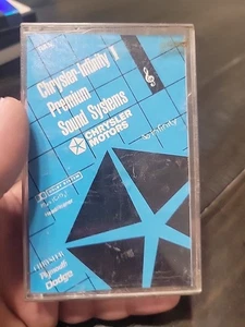 CHRYSLER-INFINITY SOUND SYSTEM 1987/AUDIO SYSTEMS 1992 CASSETTE TAPES DODGE - Bild 1 von 3