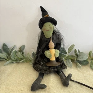 Vickie Jean Creations Plüsch Halloween Hexe hält Silikon Licht elektrisch - Bild 1 von 8