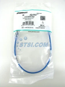 Panduit UTP28SP1BU Cat6 28awg Network Patch Cable, 1 Ft Blue ~STSI - Picture 1 of 1