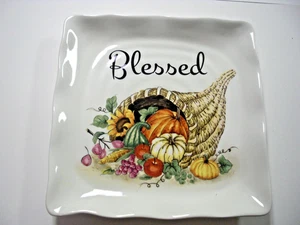 Gesegnete Herbst Herbst Platte von Maxcera - 11" Quadratisch - NEU!  PREISVORSCHLAG MACHEN! - Bild 1 von 3