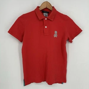 Psycho Bunny Polo Shirt Boys Large Red Short Sleeve Pima Cotton - Picture 1 of 8